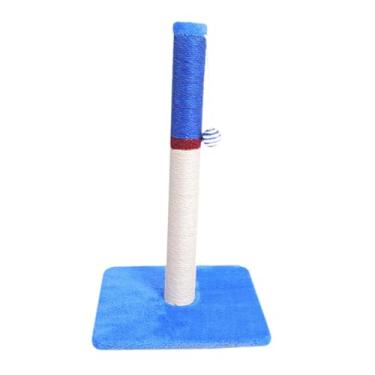 Imagem de Fenteer Arranhador para Gatos, Brinquedo Arranhador para Gatos, ao Desgaste, Proteção para Móveis, Versátil, para Afiar as Garras do Seu Pet, Blue 61 Cm H