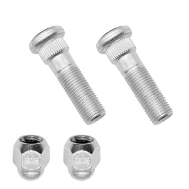 Imagem de Dogary Kit de pino de roda e porca de 4 peças, fixador de parafuso de pneu de aço, OEM 28171AJ000 28365-FE001, acessórios de reparo de pneu de carro, compatível com Subaru Forester Outback Legacy