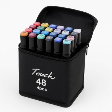 Imagem de Caneta Marcadora Touch Profissional QUANTIDADE:KIT 48 CANETINHAS - W. 