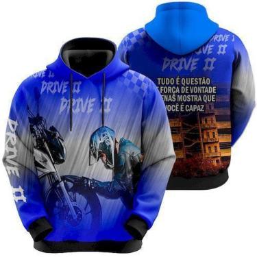 Imagem de Blusa De Moletom Racing Moto Sport Moto Gp Grau-Unissex