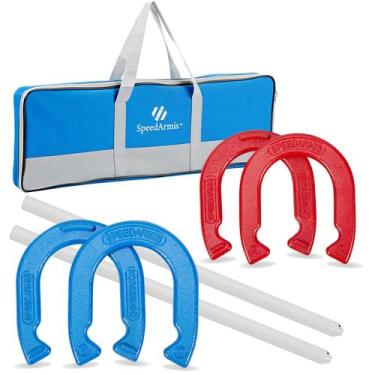 Imagem de Conjunto de jogos Horse Shoes SpeedArmis Solid Steel Carry Bag