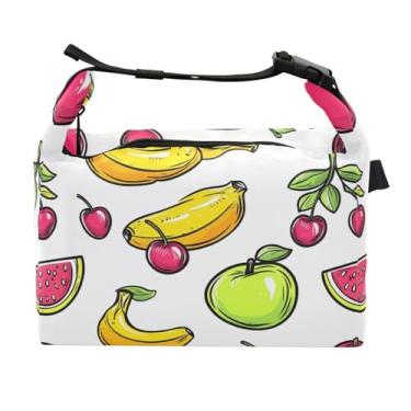 Imagem de STAYTOP Lancheira de frutas com alça de fivela, lancheira isolada para meninos e meninas, lancheira térmica para trabalho escolar