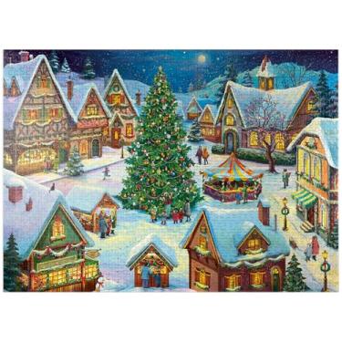 Imagem de MyPuzzle New Year Christmas Market - Quebra-cabeça premium de 1000 peças para adultos