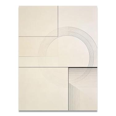 Imagem de LKXGRRSFG Arte em tela minimalista do vasto universo: Serenidade tons neutros grande área em branco para decoração de espaço calmo 60 x 75 cm sem moldura