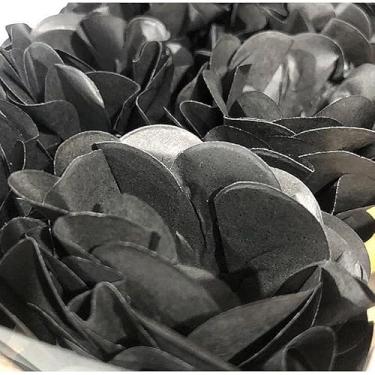 Imagem de Forminhas para Doces Finos - Kit 40/120 Formas Flor Decorativas | Ideal para Casamentos, Festas e Cupcakes (Style - Preto,40)