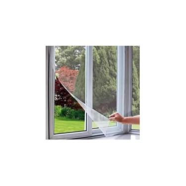 Imagem de Tela Mosquiteira de Poliéster, 125x225cm, Proteção contra Insetos para Janelas e Portas