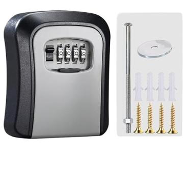 Imagem de Pacote com 1 cadeado de combinação para locker, cadeado impermeável de 4 dígitos para escola, academia, esportes, cerca, caixa de ferramentas, portão, estojo, ao ar livre, armazenamento de ferrolho