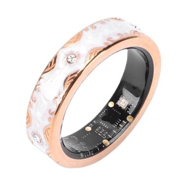 Imagem de Heayzoki Anel Inteligente para Mulheres e Homens, Rastreador de Saúde Bluetooth Com Fotografia Remota de Monitoramento do Sono, 100 Modos Esportivos IP68 à Prova D'água Pintura Esmaltada (#10)