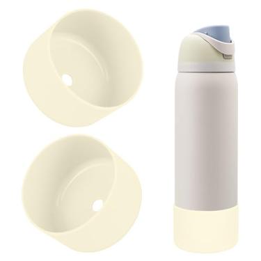 Imagem de BKBY 2 peças de bota de silicone para garrafa de água, compatível com Owala 680 g, 947 ml, 1134 g, capa protetora antiarranhões e antiamassados sem ruído para garrafas de água FreeSip/Twist/Flip