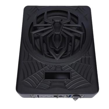 Imagem de Luocute Subwoofer de Carro Fino Sob o Assento de 10 Polegadas e 800 W Com Amplificador Integrado, Subwoofer de Graves Com Luz Ambiente LED e Kit de Fiação, Subwoofers de Componentes de (Luz Azul)