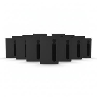 Imagem de Caderno de Anotações com Suporte para Caneta, Capa Dura em PU, 80 Folhas Pautadas, Cor Azul Escuro, 21,5x14,5cm (10, Preto)