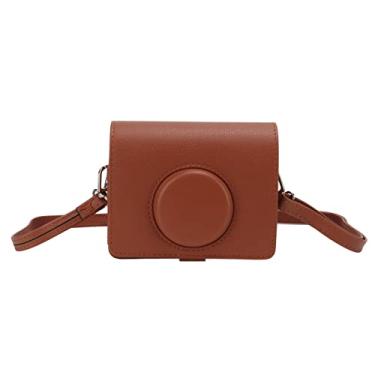 Imagem de Generic Estojo para Câmera Bolsa de Proteção de Couro PU Moderna Com Alça de Ombro para Câmera Fuji Mini Evo, Bolsa de Elegante e Portátil para Uso Externo e Interno, Tamanho 5,6 X 2,1 X 4,1 pol.