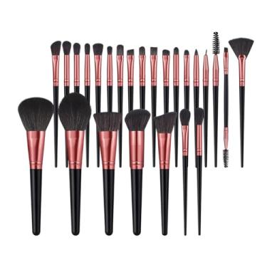 Imagem de 25 pincéis de maquiagem macios ao toque, pincel de maquiagem em pó, pincel de blush, pincel de sombra para maquiagem diária no rosto