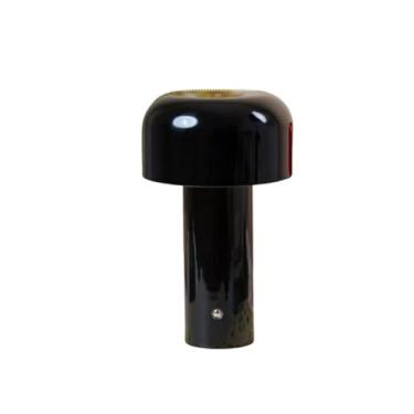 Imagem de Luminaria Cogumelo Abajur Touch De Mesa Recarregavel (Preto)