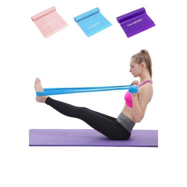 Imagem de Faixa Elática Thera Band Maxboost Intensidade Média Resistente Treino Alongamento Força Academia-Unissex