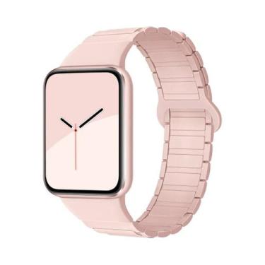 Imagem de Pulseira Magnética De Silicone Para Xiaomi MiBand 8 pro 9 pro Redmi Wa