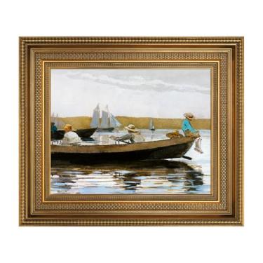 Imagem de FOLKOR Moldura de tela estilo museu para pinturas a óleo personalizadas de 40,6 x 50,8 cm, moldura de parede vintage para galeria de café, livraria, sala de jantar, cozinha, decoração, sem suporte e