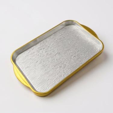 Imagem de Bandeja Decorativa Acrílica Cristal Luxo Retangular — Bandeja de Servir Transparente para Mesa Cozinha Quarto (Retangular 42,5 x 28 cm)