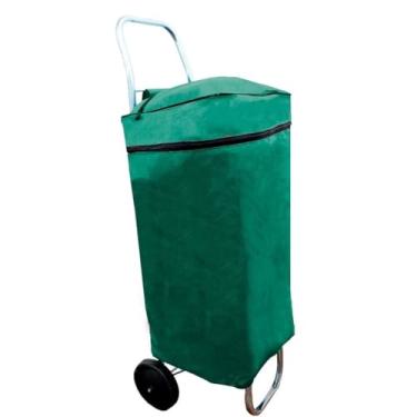 Imagem de Bolsa De Compras Saco Capa Para Carrinho De Feira Reforçado - 60 * 30cm, Ideal for Brazilian Supermarket Runs & Family Barbecue Supplies(Verde)
