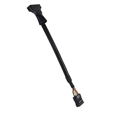 Imagem de Estink Adaptador USB 3.0 a 2.0, Cabo de Placa-mãe Macho de 20 Pinos para Fêmea de 9 Pinos, Com Material ABS, para Transmissão de Dados e Conexão do Painel Frontal