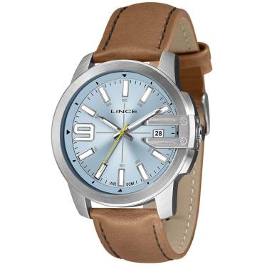 Imagem de Relógio LINCE azul couro masculino MRC4758L48 A2NP