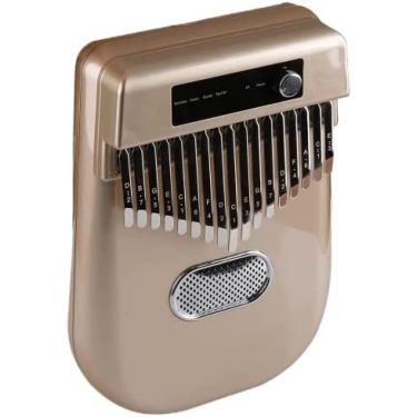 Imagem de Piano De Polegar Eletrônico Kalimba 17 Teclas - Kalimba/Piano/Guitarra/Guitarra Elétrica Quatro Modos De Comutação - Alto-falante Bluetooth Embutido - Função De Acompanhamento,Ouro,Collector88