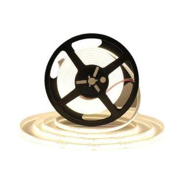 Imagem de Fita LED COB À Prova d'Água IP68 12V 24V Flexível 320 LEDs Alta Densid