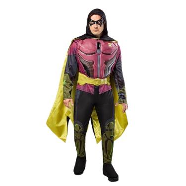 Imagem de Robin masculino Batman Arkham City Deluxe Muscle Chest, Multicor, M