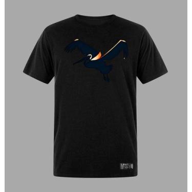 Imagem de Camiseta Plus Size Masculina Fly Algodão Prime WSS, Preto, G1