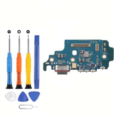Imagem de Para Samsung Galaxy S21 Ultra 5G Porta de carregamento de substituição USB Carregador Dock Connector Flex Cable Tipo-C Placa Carregador USB Tipo-C Conector de placa Reparo Reparo Reparo para SM-G998U