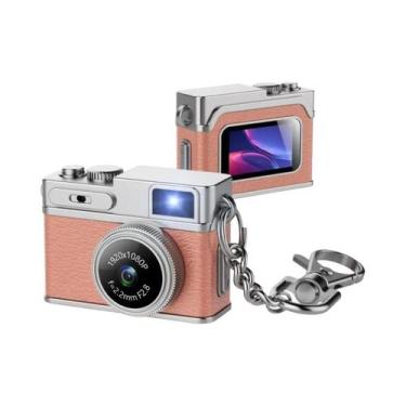 Imagem de Câmera Digital Mini Retrô 1080P Gravador De Vídeo Com Luz LED Tela IPS