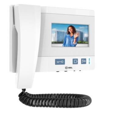 Imagem de Unidade Interna Video Porteiro Class 4.3 Branco Hdl