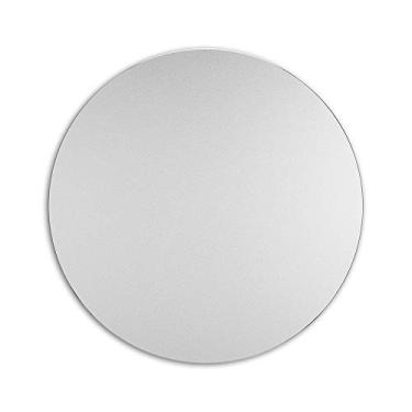 Imagem de Tapete Redondo de Metal Liga Alumínio para Escritório Comercial Resistente a Desgaste e Arranhões Fácil Limpar Suave Antiderrapante Base Borracha Estável Processo Chanframento Brilho Simples Leve