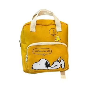 Imagem de 2025 novo desenho animado snoopy jardim de infância mochila escolar ca