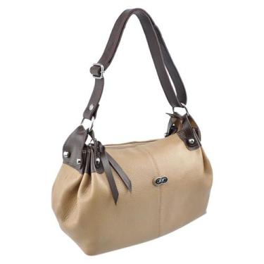 Imagem de Bolsa de Ombro Hobo em Couro 2354 Galvani, Argila com café