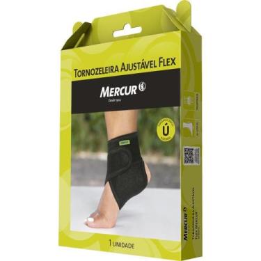 Imagem de Tornozeleira Ajustável FLEX Ergonômica em Neoprene Tamanho único - Mer