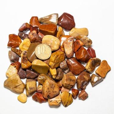 Imagem de Jaspe Monet Rolado Pedra Natural 15 a 25 mm Pacote 200g - CristaisdeCu