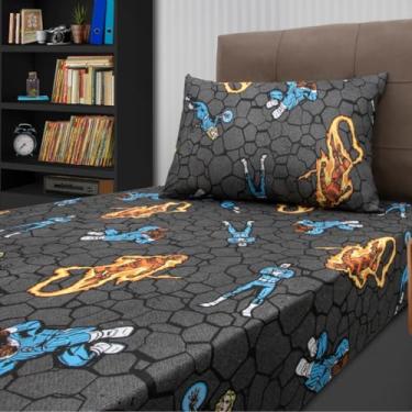 Imagem de Jogo de Lençol Portallar Disney Avengers Kids 70% Algodão Solteiro Quarteto Fantastico