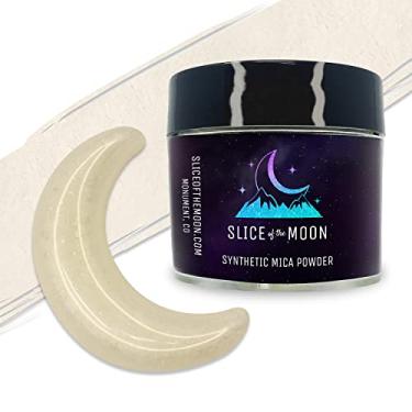 Imagem de Slice of the Moon Pó De Mica Branca Acetinada, Seguro Para A Pele, Pigmento Fino Resina Epóxi, Manteiga Corporal, Brilho Labial, Corante Velas, Sabonete E Slime — 12 G