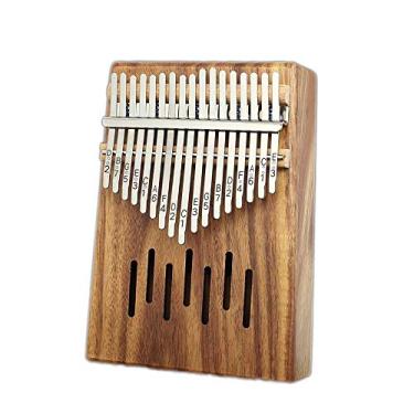 Imagem de Lss9azznmm Kalimba Marimba Portátil 17 Teclas Piano Polegar Madeira Africana Dedo Piano Fácil de Aprender Instrumento Musical Presentes Design para Crianças Adultos Iniciantes Pedido Escala