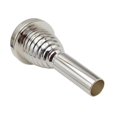 Imagem de menolana Bocal para trombone barítono, portátil, profissional, com som premium, robusto, acessório para instrumento musical em latão, 12c Haste Pequena