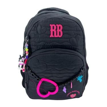 Imagem de Mochila Rebecca Bonbon Matelassê "17" Polegadas 27010 Cor:PretoTamanho