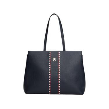 Imagem de Tommy Hilfiger Bolsa feminina atemporal, azul espacial, tamanho único