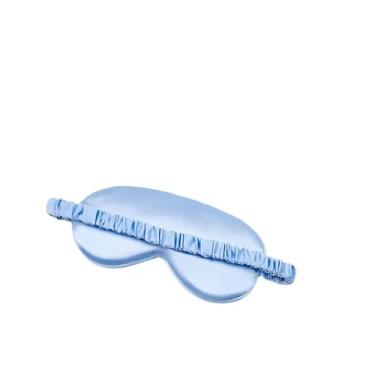 Imagem de 1 peça de máscara de olho para dormir cobertura para olhos venda sólida portátil novo descanso descanso sombra sombra almofada macia (tipo t)