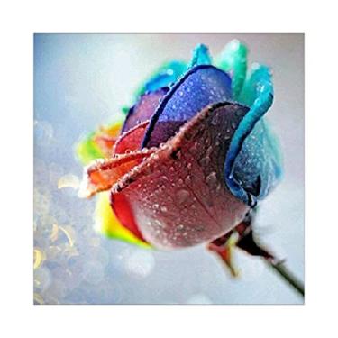 Imagem de Kit de Pintura Diamante 5D DIY com Broca Completa Mosaico Strass Acrílico Padrão Árvore e Flor Inclui Ferramentas Apoio Perfeito para Decoração Parede Residencial Sem Moldura