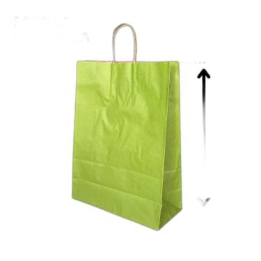 Imagem de 10 Sacola De Papel Kraft Presente Colorida 23,5X10X31,5Cm