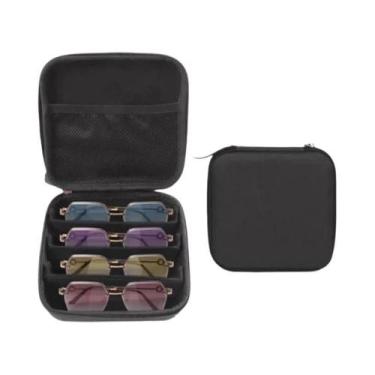 Imagem de Estojo Organizador De Óculos De Sol Ajustável E Portátil Com 4/7 Compa