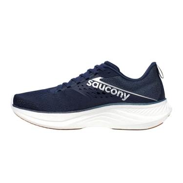 Imagem de Saucony Tênis masculino Ride 17, Azul-marinho/Goma de, 38