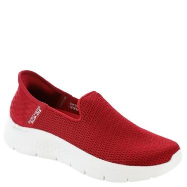 Imagem de Skechers Tênis feminino Hands Free Slip-ins Go Walk Flex-Relish, Vermelho-branco, 39