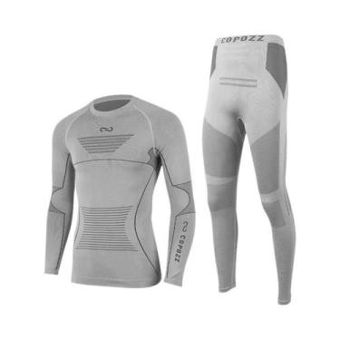 Imagem de Conjunto De Roupa Térmica Unissex Para Esqui, Fitness, Treino, Ginásti